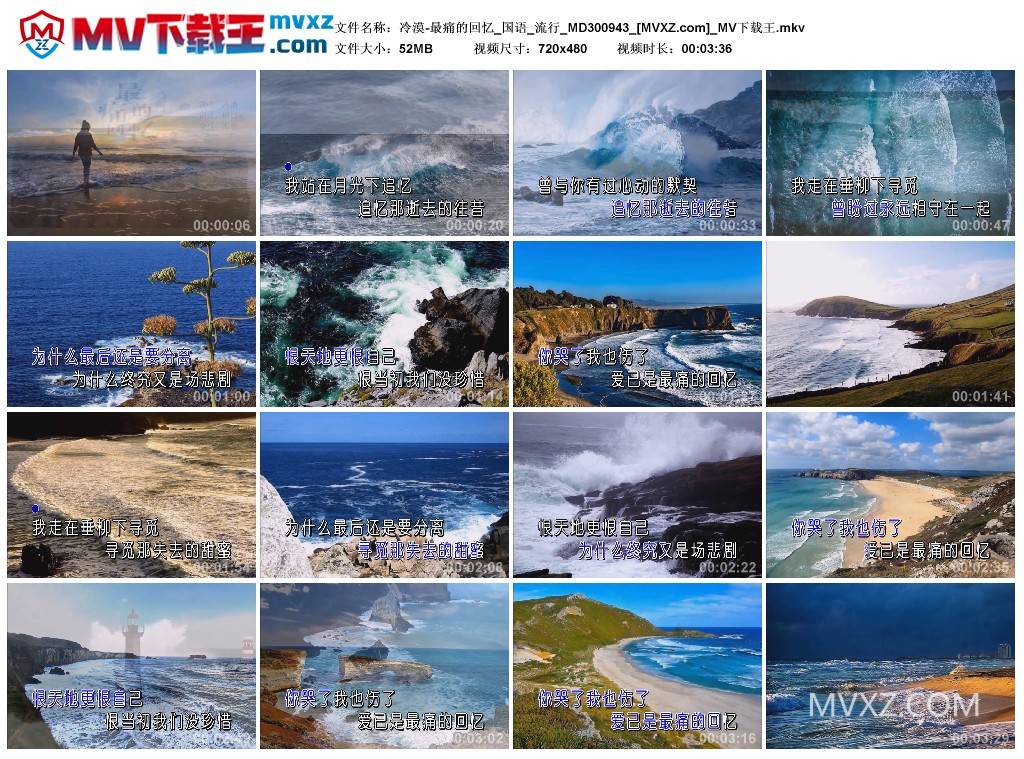 冷漠-最痛的回忆_国语_流行_MD300943